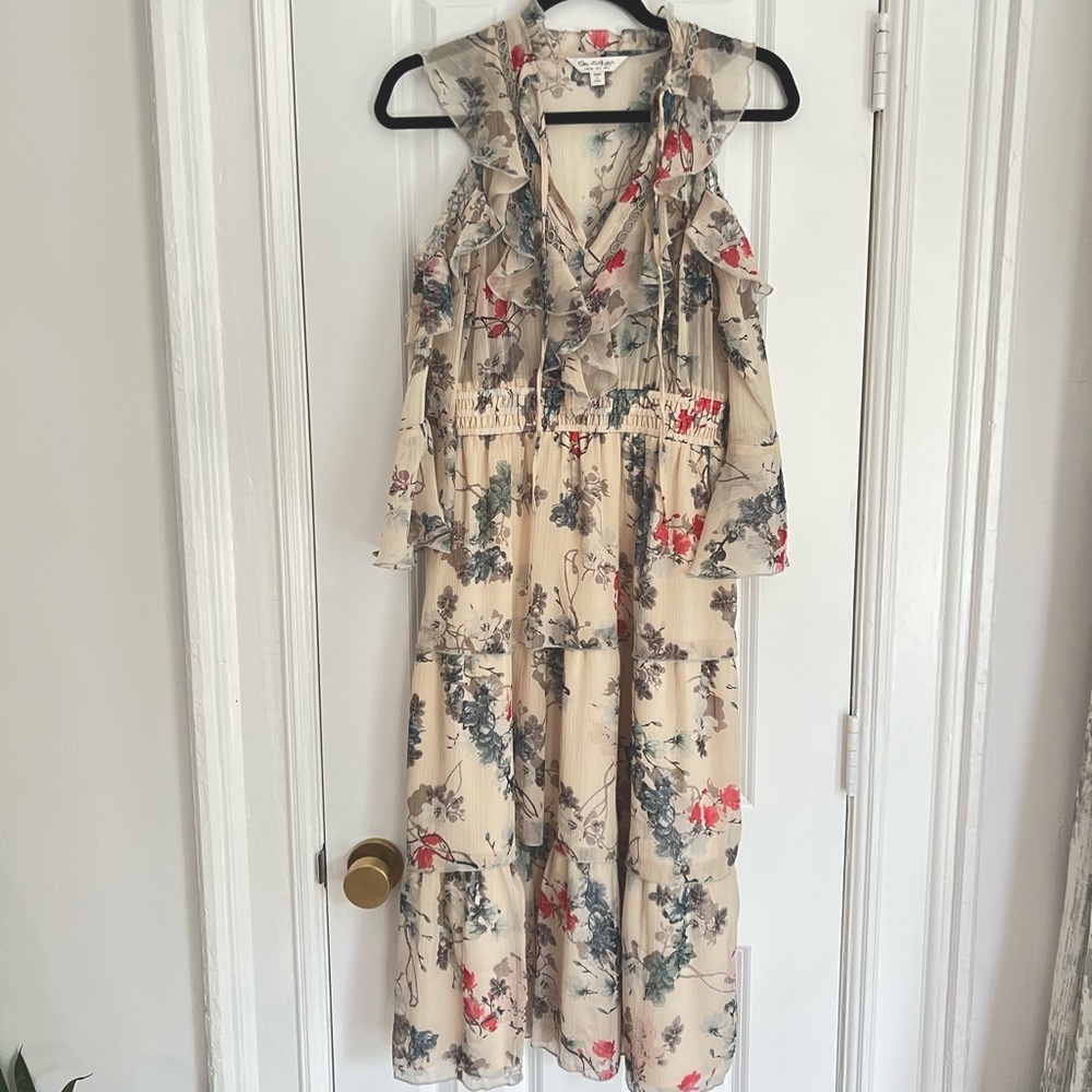 Miss Selfridge floral midi dress XS